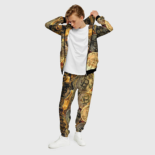 Мужской костюм Золото цифровой эры / 3D-Черный – фото 3