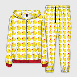 Костюм мужской Семейка желтых резиновых уточек, цвет: 3D-красный