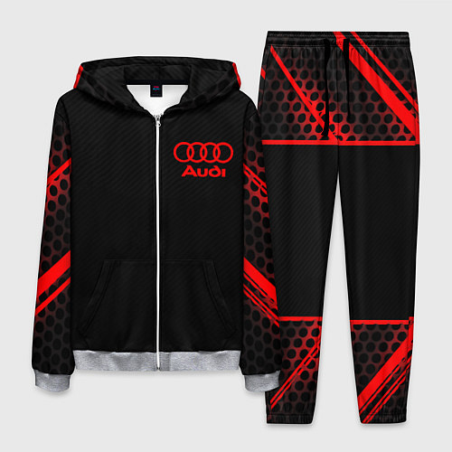 Мужской костюм Audi sport geometry / 3D-Меланж – фото 1