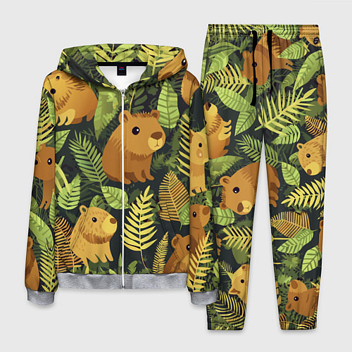 Мужской костюм Капибары - лесной маскировочный камуфляж / 3D-Меланж – фото 1