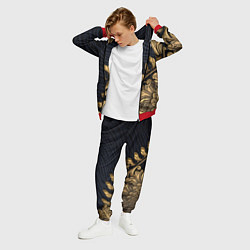 Костюм мужской Золотой герб России лепнина, цвет: 3D-красный — фото 2