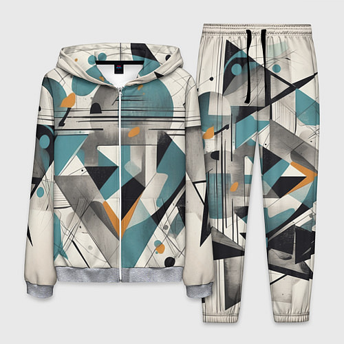 Мужской костюм Три человека авангард / 3D-Меланж – фото 1