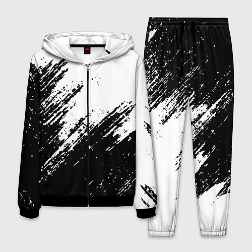 Мужской костюм Просто краски текстура / 3D-Черный – фото 1