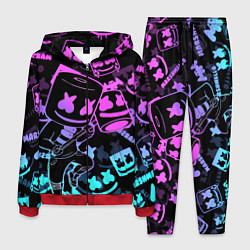 Мужской костюм Marshmello neon pattern