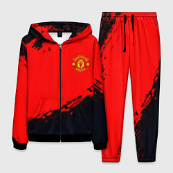 Костюм мужской Manchester United colors sport, цвет: 3D-черный