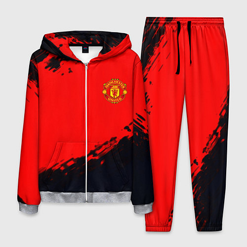 Мужской костюм Manchester United colors sport / 3D-Меланж – фото 1