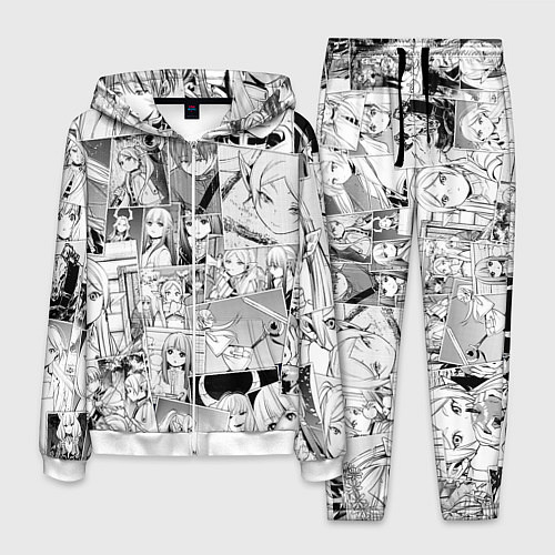 Мужской костюм Провожающая в последний путь Фрирен узор / 3D-Белый – фото 1