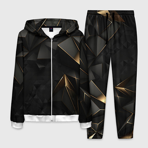 Мужской костюм Black gold luxury / 3D-Белый – фото 1