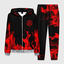 Костюм мужской Linkin Park красный огонь лого, цвет: 3D-меланж