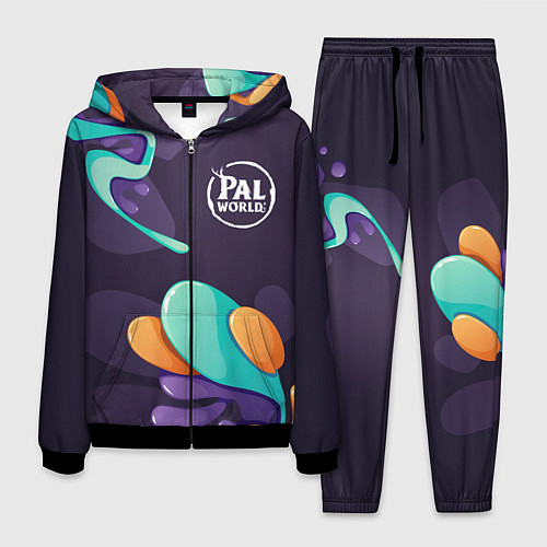 Мужской костюм Palworld graffity splash / 3D-Черный – фото 1