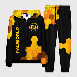 Костюм мужской Palworld - gold gradient вертикально, цвет: 3D-черный
