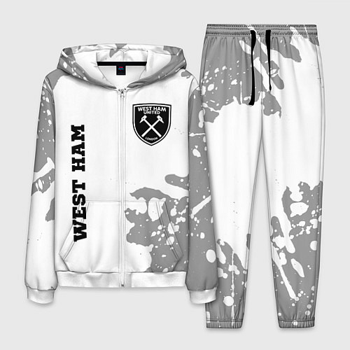 Мужской костюм West Ham sport на светлом фоне вертикально / 3D-Белый – фото 1