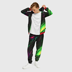 Костюм мужской Geometry stripes кислотный неон, цвет: 3D-красный — фото 2