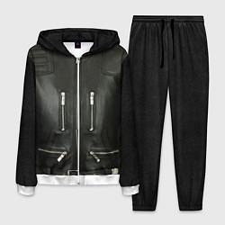 Костюм мужской Terminator first - leather jacket, цвет: 3D-белый