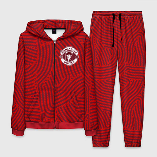 Мужской костюм Manchester United отпечатки / 3D-Красный – фото 1