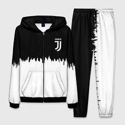 Мужской костюм Juventus белый огонь текстура