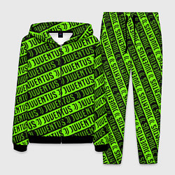 Мужской костюм Juventus green pattern sport