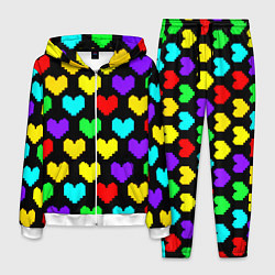 Мужской костюм Undertale heart pattern