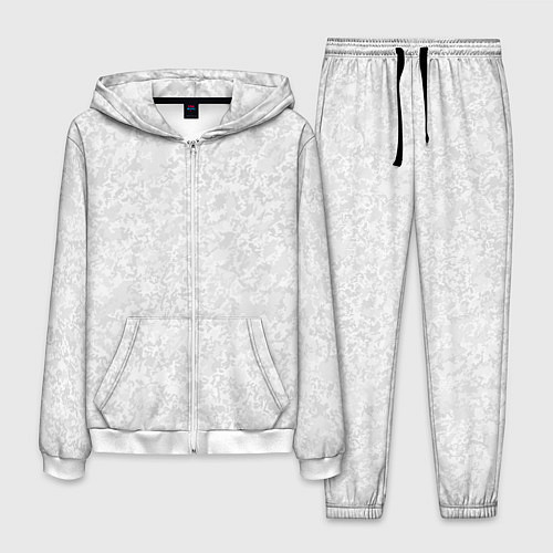 Мужской костюм Светло-серый текстура / 3D-Белый – фото 1