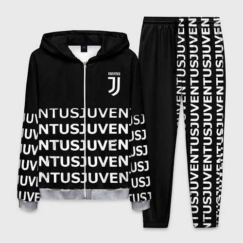 Мужской костюм Juventus pattern fc club steel / 3D-Меланж – фото 1