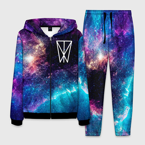 Мужской костюм Within Temptation space rock / 3D-Черный – фото 1