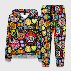 Мужской костюм Feel good every day motivation monsters pattern
