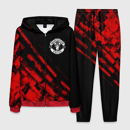 Мужской костюм Manchester United sport grunge / 3D-Красный – фото 1