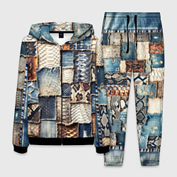 Мужской костюм Змеиная кожа - пэчворк