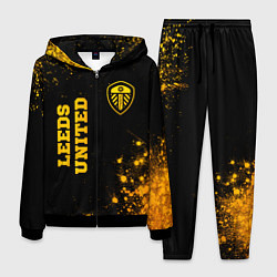 Мужской костюм Leeds United - gold gradient вертикально