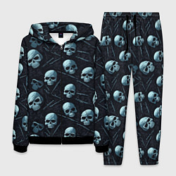 Костюм мужской Черепа с ножами, цвет: 3D-черный