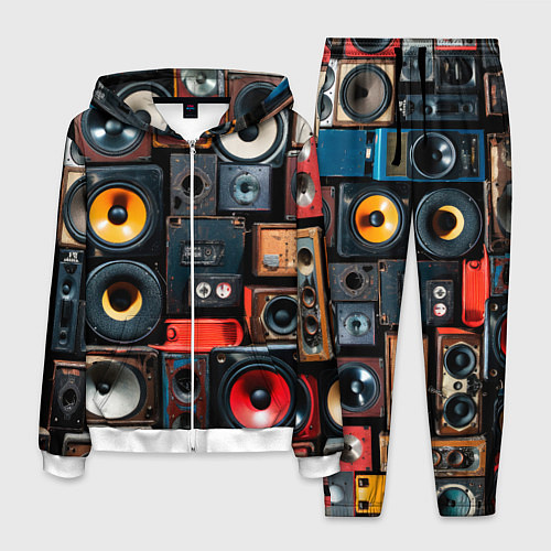 Мужской костюм Audio speaker / 3D-Белый – фото 1