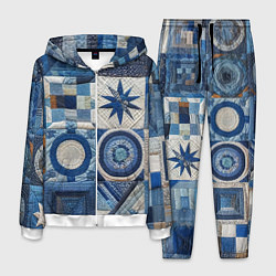 Мужской костюм Denim patchwork - ai art