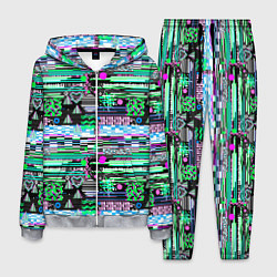 Мужской костюм Abstract color pattern