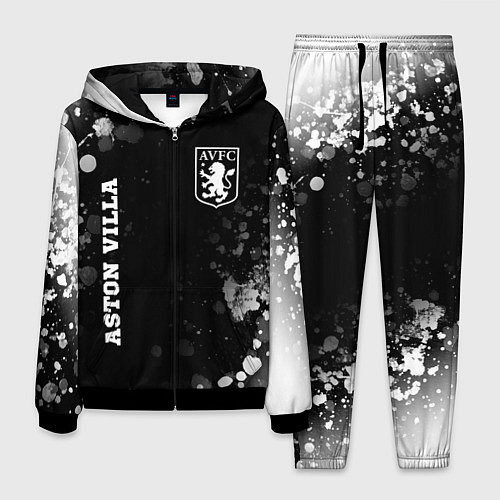 Мужской костюм Aston Villa sport на темном фоне вертикально / 3D-Черный – фото 1