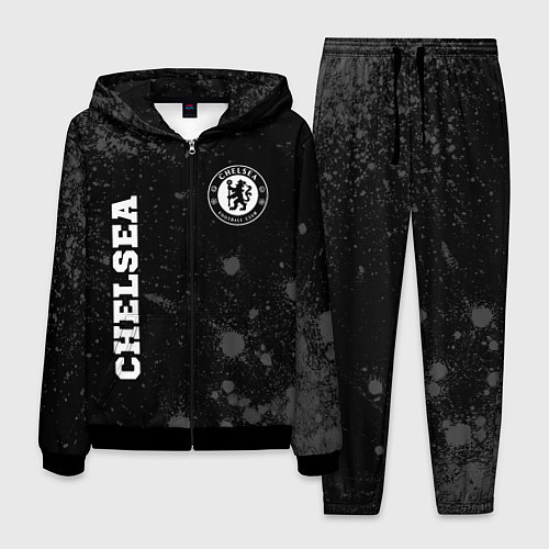 Мужской костюм Chelsea sport на темном фоне вертикально / 3D-Черный – фото 1