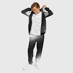 Костюм мужской Juventus sport на темном фоне по-вертикали, цвет: 3D-черный — фото 2