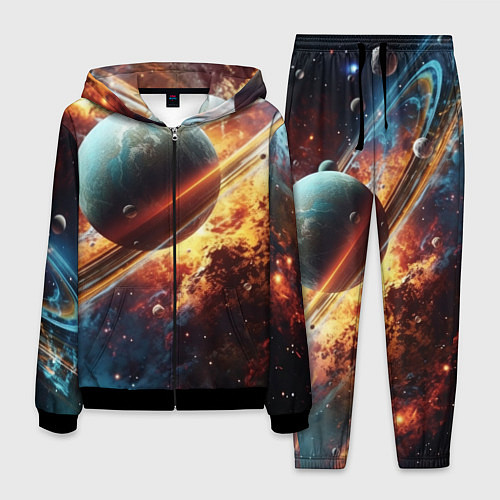 Мужской костюм Большая планета / 3D-Черный – фото 1