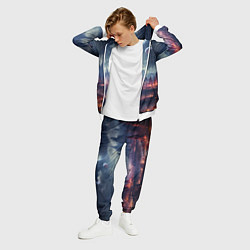 Костюм мужской Фантастическая планета внутри космоса, цвет: 3D-белый — фото 2