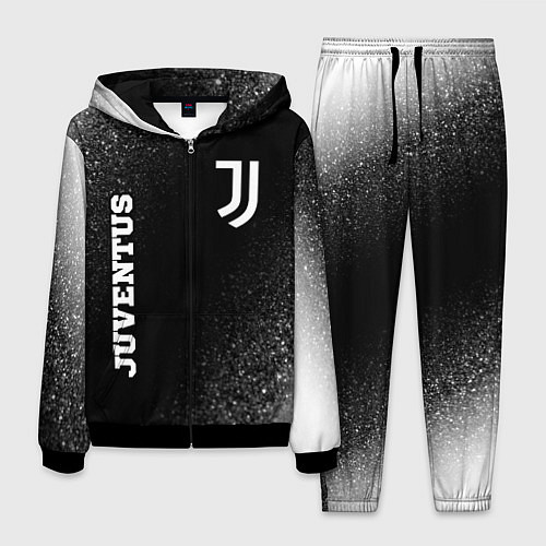 Мужской костюм Juventus sport на темном фоне вертикально / 3D-Черный – фото 1