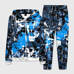 Костюм мужской Extreme glitch, цвет: 3D-белый