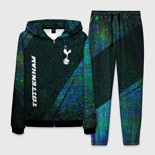 Мужской костюм Tottenham glitch blue / 3D-Черный – фото 1