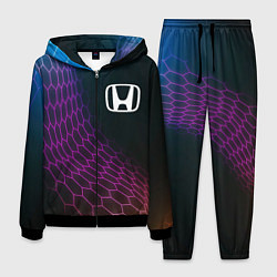 Костюм мужской Honda neon hexagon, цвет: 3D-черный