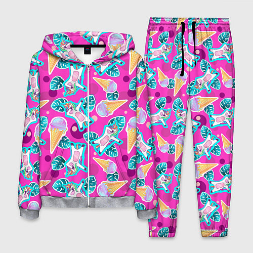 Мужской костюм Единорог с мороженым - dab dance / 3D-Меланж – фото 1