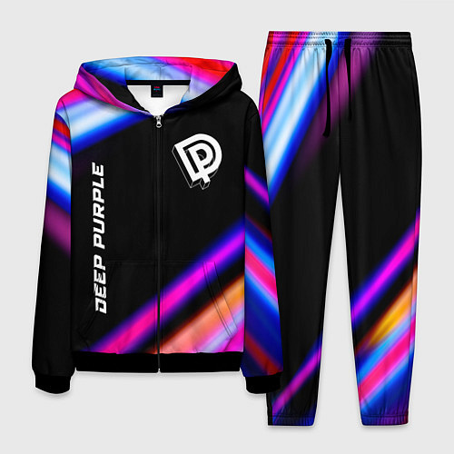 Мужской костюм Deep Purple neon rock lights / 3D-Черный – фото 1