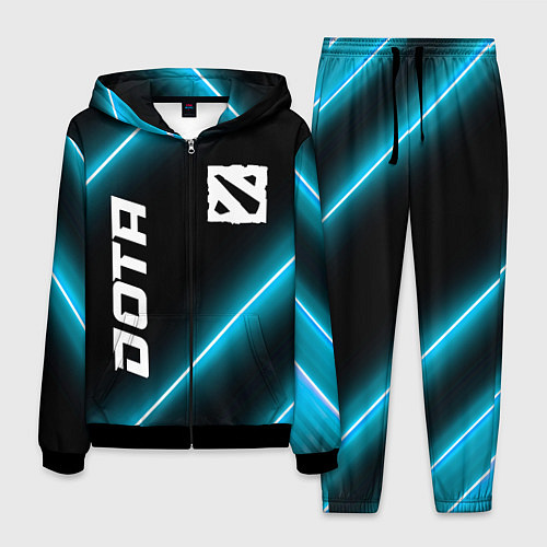 Мужской костюм Dota неоновые лампы / 3D-Черный – фото 1