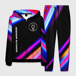 Костюм мужской Marilyn Manson neon rock lights, цвет: 3D-черный