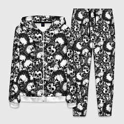 Костюм мужской Панк черепа, цвет: 3D-белый
