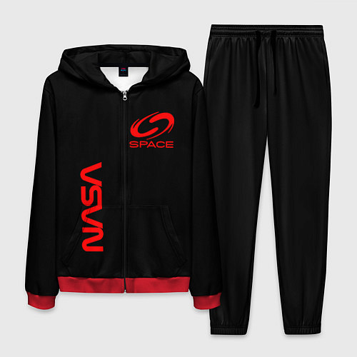 Мужской костюм Nasa space red logo / 3D-Красный – фото 1