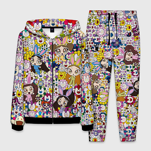 Мужской костюм Right now NewJeans and Takashi Murakami / 3D-Черный – фото 1