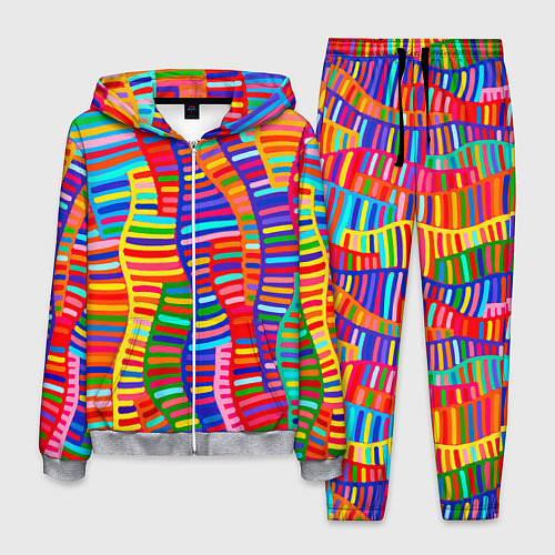 Мужской костюм Абстрактная полноцветная живопись / 3D-Меланж – фото 1